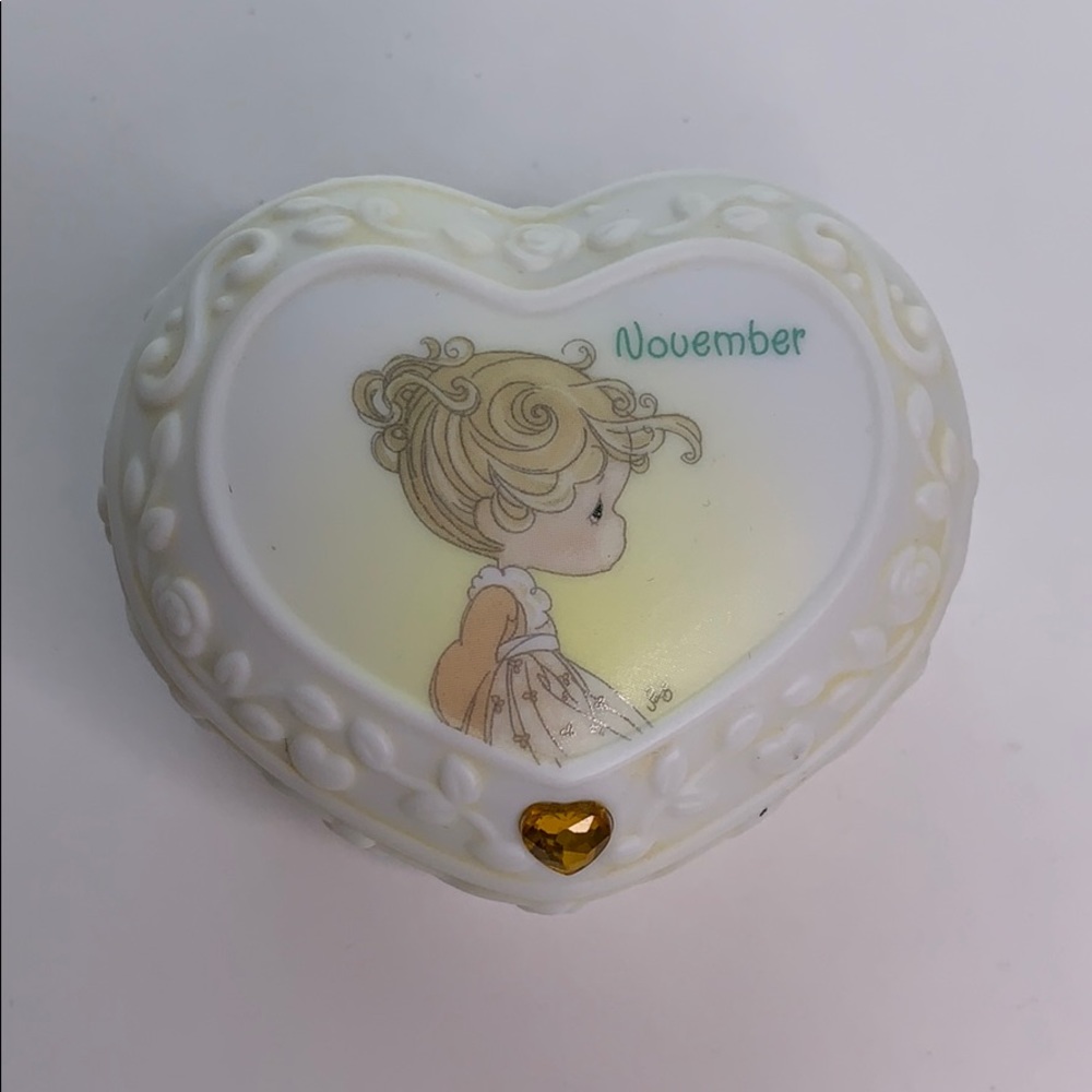 Precious Moments November Birth Month Trinket Box